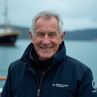 Portrett av Erik Solberg, hovedskipper